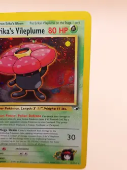 Erika's Vileplume Holo Rare Gym Heroes 5/132 Pokemon Card - WOTC 2000 SWIRL - Image 2