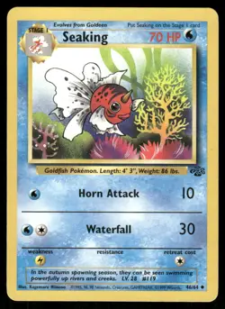 Pokemon Cards Seaking 46/64 Jungle Uncommon NM - Image 1