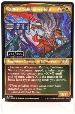 Mtg - Radha, Coalition Warlord - Serialized Foil 282 - NM - Image 1
