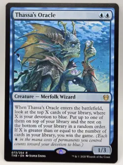Thassa’s Oracle THB 073/254 Rare Near Mint Commander Pioneer Combo Staple MTG - Image 2