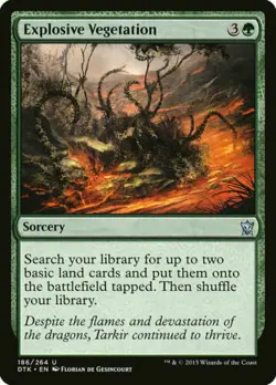 Explosive Vegetation (186/264) - Dragons of Tarkir - Uncommon - Image 1