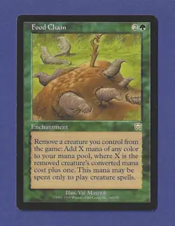 1999 Magic the Gathering - Food Chain - Mercadian Masques MTG - Image 1
