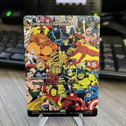 Magic Anthem of Champions (Borderless) Marvel Universe Eternal-Legal Regular - Image 1