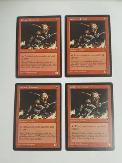 MTG Playset 4x Keeper of Kookus (Visions/Red/C) - BGM - Image 1