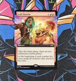 Full Throttle NM Extended Art MTG Aetherdrift DFT Unplayed Magic The Gathering - Image 1