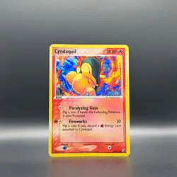 Pokemon TCG Cyndaquil 54/115 Unseen Forces Reverse Holo Stamped DMG - Image 1