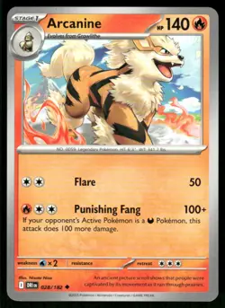 2025 Scarlet & Violet Series - Destined Rivals Arcanine Uncommon #28 - Image 1