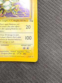 Pokemon Magneton 11/62 - Fossil Set Unlimited - Holo Rare Vintage WOTC 1999 - Image 5