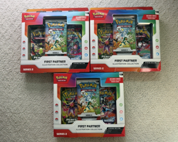 Pokemon TCG First Partner Illustration Collection Series 2 Box LOT of 3 Sealed - Image 1