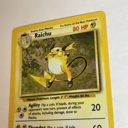 Pokemon Raichu 14/102 Base Set Holo Rare Vintage WOTC 1999 - Image 2