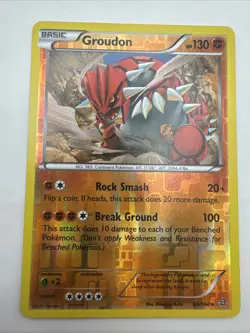 Pokemon Groudon Reverse Holo - Primal Clash - 84/160 - Image 1