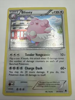 Phantom Forces Blissey 81/119 Cosmos Holo Rare Pokemon Card NM Condition - Image 1