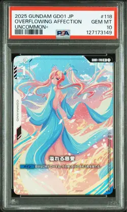 PSA 10 Overflowing Affection Gundam Card Game Rare Collector Edition Japan - Image 1