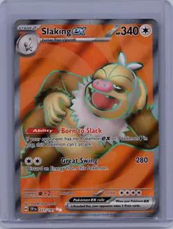 2024 Pokemon TCG Scarlet & Violet—Surging Sparks Slaking #227/191 Foil Illustrat - Image 1