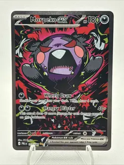 Pokemon Morpeko ex 117/084 SIR ME05 Pitch Black English NM - Image 1