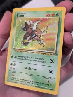 Nintendo Pinsir 9/64 Jungle Holo Rare Unlimited 1999 English 60HP Pokemon TCG MP - Image 2
