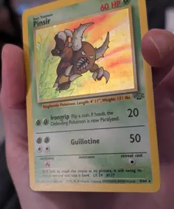 Nintendo Pinsir 9/64 Jungle Holo Rare Unlimited 1999 English 60HP Pokemon TCG MP - Image 5