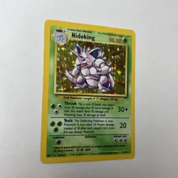 1999 Pokemon Nidoking 11/102 Holo Base Set WOTC Rare Vintage LP/NM - Image 1