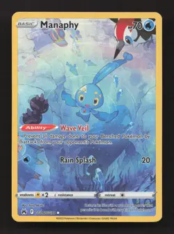 Manaphy GG06/GG70 Holo Crown Zenith Galarian Gallery Pokemon Holo NM - Image 1