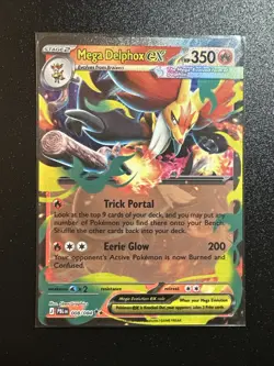 Mega Delphox ex 008/084 Double Rare Pokemon Pitch Black ME05 English - IN HAND - Image 1
