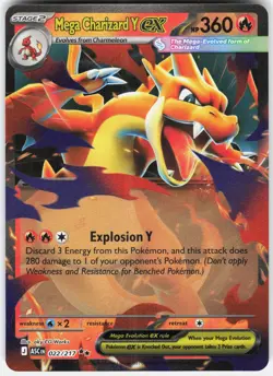 Pokemon Mega Charizard Y ex 022/217 - Image 1