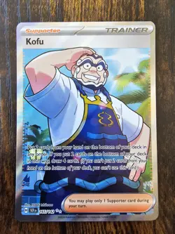 Kofu - 165/142 Ultra Rare SV07: Stellar Crown Pokemon TCG Near Mint - Image 1