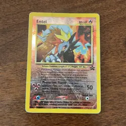Nintendo Entei Wizards Black Star Promos Holo Promo 34 80 HP English 2001 - Image 1