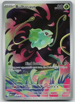 Bulbasaur 133/132 Mega Evolution Illustration Rare NM Holo Pokemon - Image 1