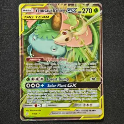 Pokemon VENUSAUR & SNIVY GX 1/236 COSMIC ECLIPSE Holo - Image 1