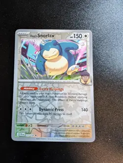 Hop's Snorlax 117/159 Rare Journey Together Pokemon Reverse Holo Near Mint - Image 1