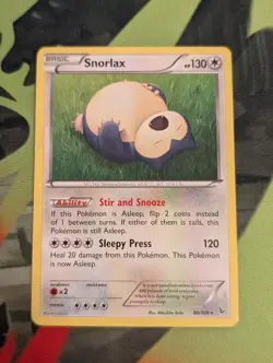 Snorlax 80/106 Rare Flashfire NM - Image 1