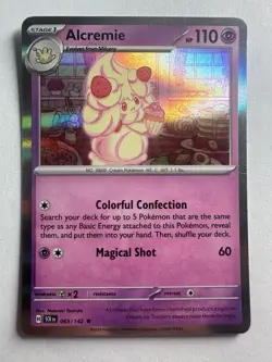 Alcremie 65/142 Rare Stellar Crown Pokemon Holo Near Mint - Image 1