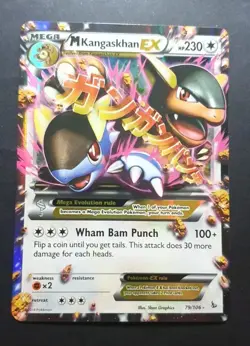 Pokemon TCG M Kangaskhan EX Ultra Rare Holo Card 79/106 XY Flashfire - Image 1