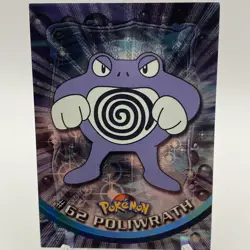 2000 Topps Chrome Pokemon TV Animation #62 Poliwrath Holo Foil - Image 2