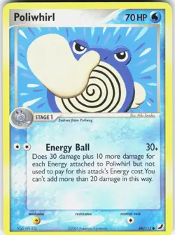 Poliwhirl 68/115 Common Unseen Forces Pokemon Near Mint - Image 1