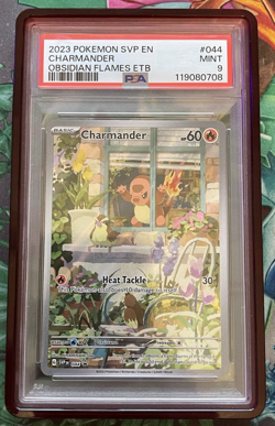 2023 POKEMON SVP EN-SV BLACK STAR PROMO #044 CHARMANDER PSA 9 - Image 1