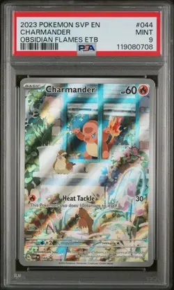 2023 POKEMON SVP EN-SV BLACK STAR PROMO #044 CHARMANDER PSA 9 - Image 5