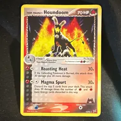 Pokemon TCG Team Magma's Houndoom 10/95 EX Team Magma vs Aqua Rev Holo - Image 1
