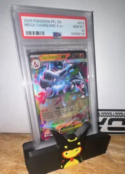 PSA 10 Mega Charizard X Ex 013/090 Holo English Me02 Phantasmal Flames 2025 - Image 3