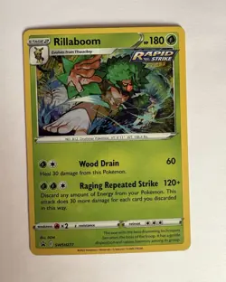 Rillaboom SWSH277 Sword & Shield Promo Rapid Strike Holo Crown Zenith 180HP Eng - Image 1