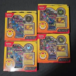 4 TCG 30th Anniversary Pokemon Day Collection Box Pikachu Promo Sealed 12 packs - Image 1
