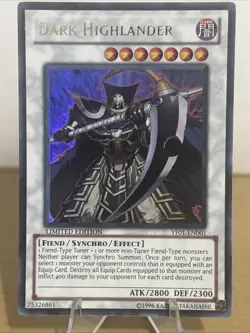YuGiOh DARK HIGHLANDER Ultra Rare Limited Edition YF01-EN001 NM - Image 1