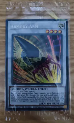 HAC1-EN176 Armory Arm Secret Rare Limited Edition Sealed YuGiOh - Image 1