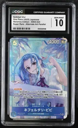Nefeltari Vivi CGC 10 Gem Mint EB03-024 SR Alternate Art One Piece - Image 1