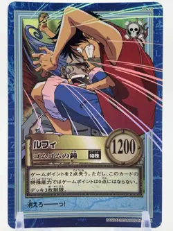 One Piece card Straw Hat Crew Luffy Anime 2001 Japanese Game TCG Bandai Vintage - Image 1