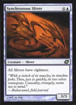 Synchronous Sliver - PC MTG - Heavy Play - Image 1