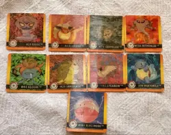 Set 9 Arbok Flareon Pokemon 3D-lenticular Card Vintage Nintendo Bandai Japanese - Image 2