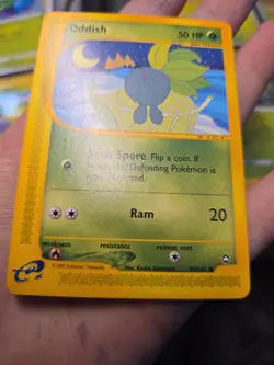 Pokemon Card Oddish 97/147 E-Series Aquapolis 2002 Near Mint - Image 3