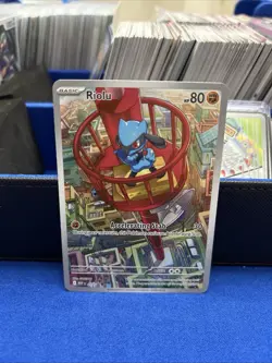 Pokemon Riolu Me: Mega Evolution Promo 010 HP 80 Accelerating Stab Holo - Image 1