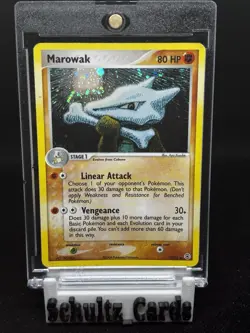 Pokemon TCG: Marowak 7/112 (2004) Ex Fire Red & Leaf Green Holo Card LP - Image 1